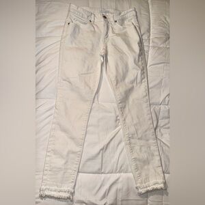 LOFT White Skinny Jeans